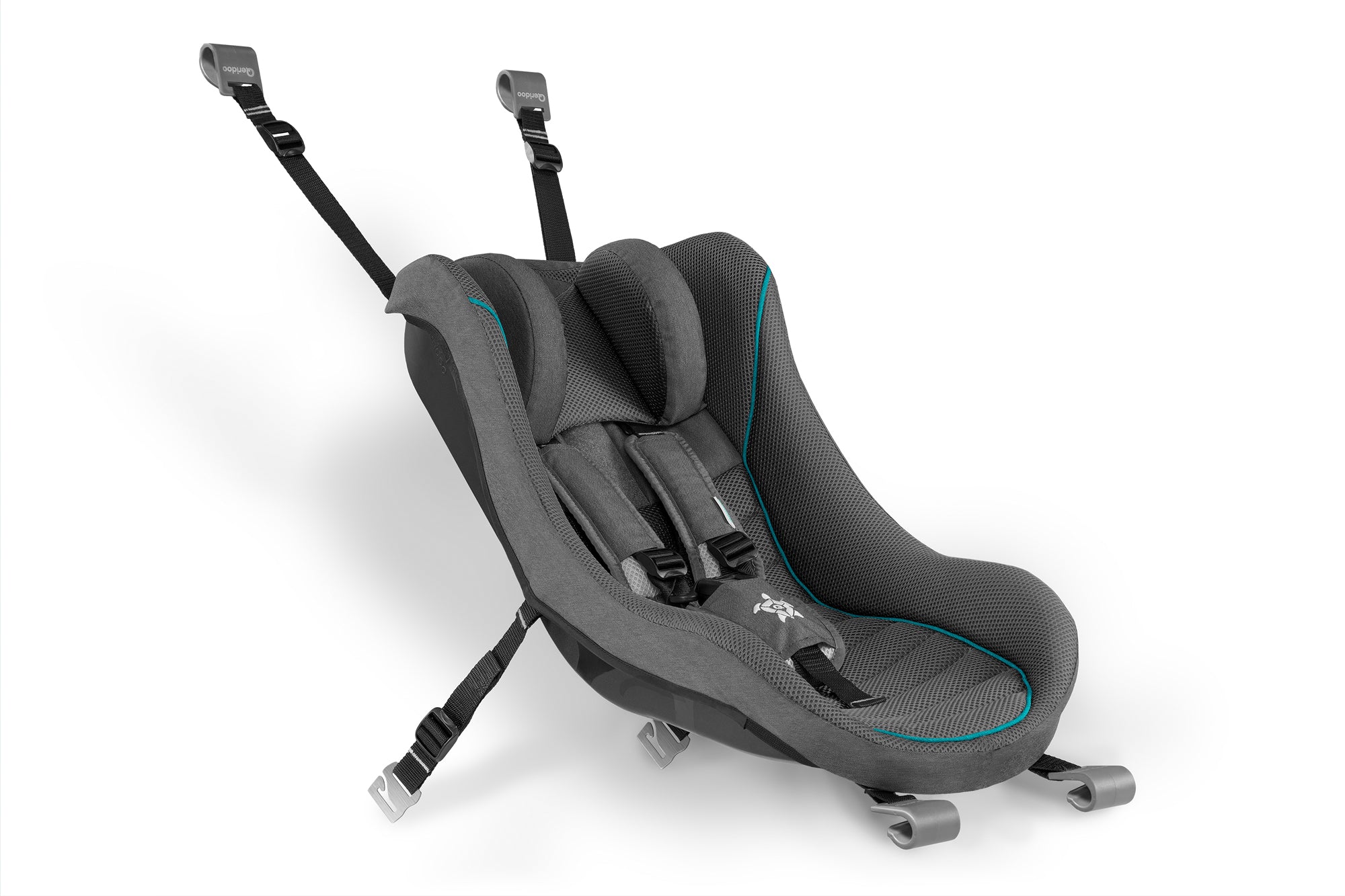 Qeridoo Babyzitje - Donkergrijs voor fietskarren Qeridoo Babyzitje - Donkergrijs voor fietskarren